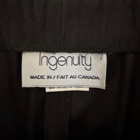 EUC Ingenuity Dark Green Suede-Look Midi Skirt – Size 10 – Made in Canada - Picture 6 of 6